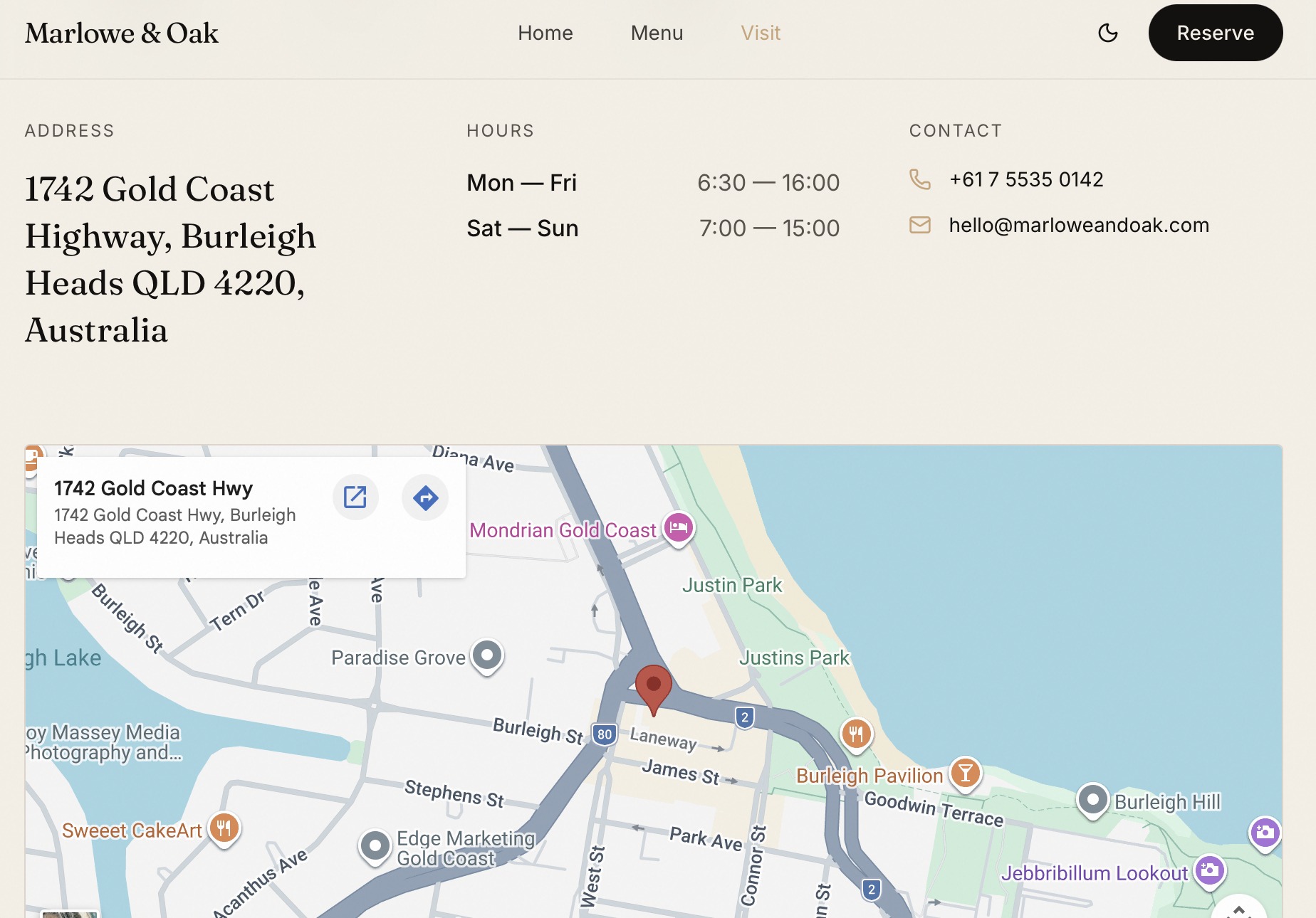 Marlowe & Oak Cafe preview 3
